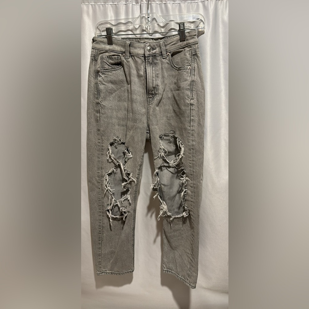 American Eagle Outfitters Light Gray Denim